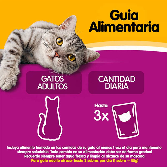 Sobre Pollo en salsa Whiskas Alimento Húmedo - Gato Adulto