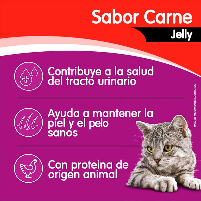 Sobre Carne jelly Whiskas Alimento Húmedo - Gato Adulto