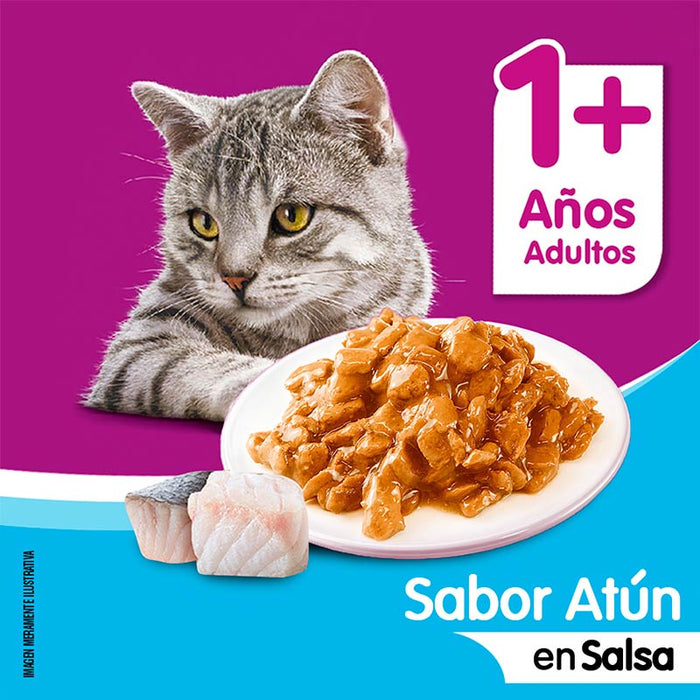 Sobre Atún en salsa Whiskas Alimento Húmedo - Gato Adulto