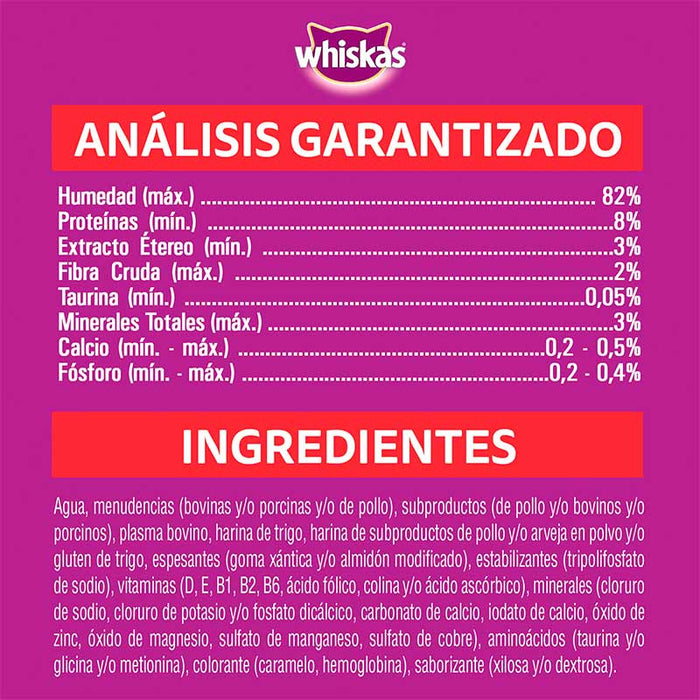 Sobre Carne en salsa Whiskas Alimento Húmedo - Gato Adulto