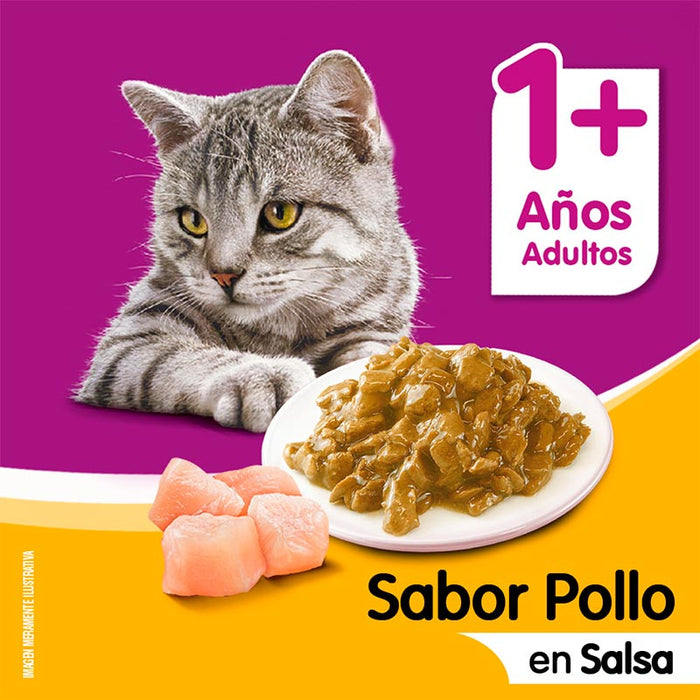 Sobre Pollo en salsa Whiskas Alimento Húmedo - Gato Adulto