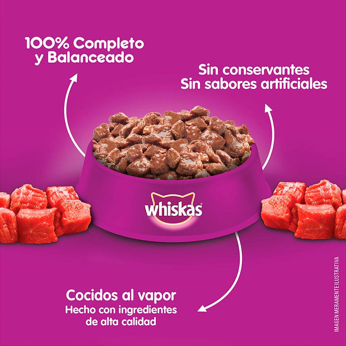 Sobre Carne en salsa Whiskas Alimento Húmedo - Gato Adulto