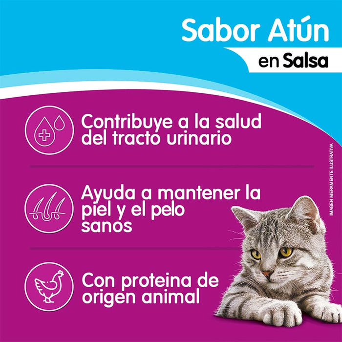 Sobre Atún en salsa Whiskas Alimento Húmedo - Gato Adulto