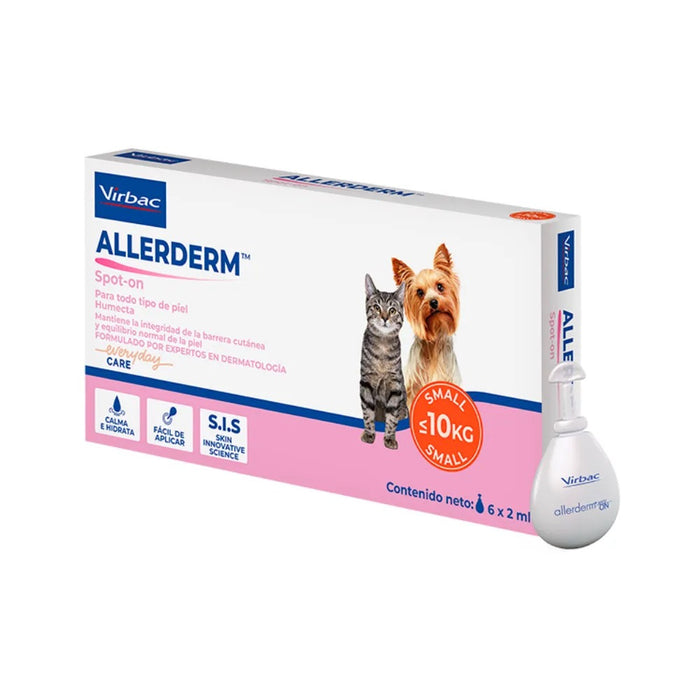 Allerderm Virbac Pipeta Dermatológica para Perros y Gatos