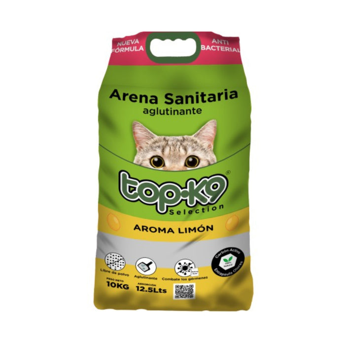 Arena Aglutinante Top K9 Aroma Limón