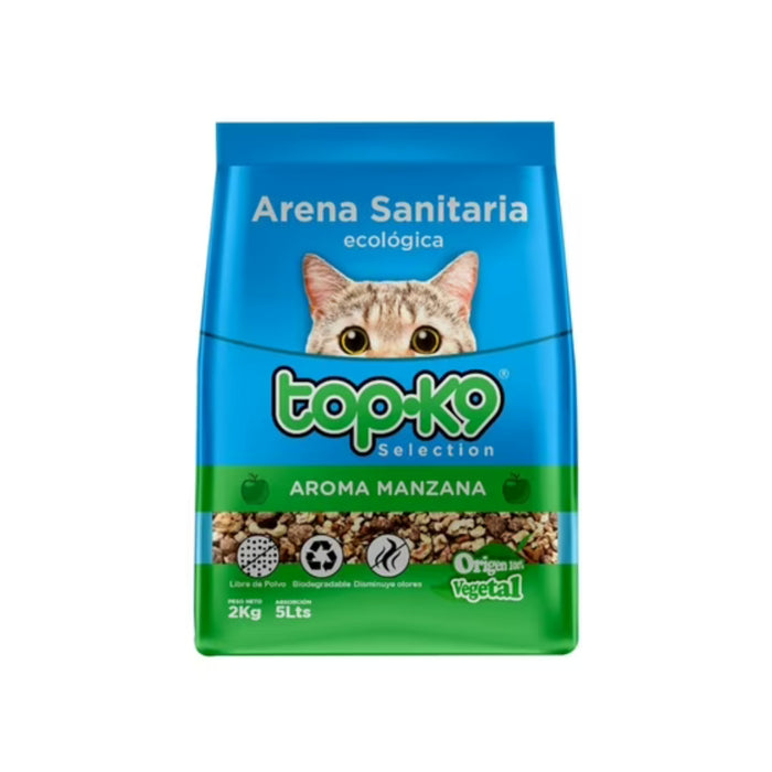 Arena Sanitaria Ecológica Top K9 Aroma Manzana