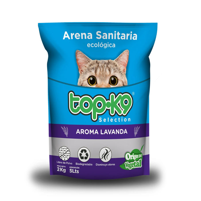 Arena Sanitaria Ecológica Top K9 Aroma Lavanda