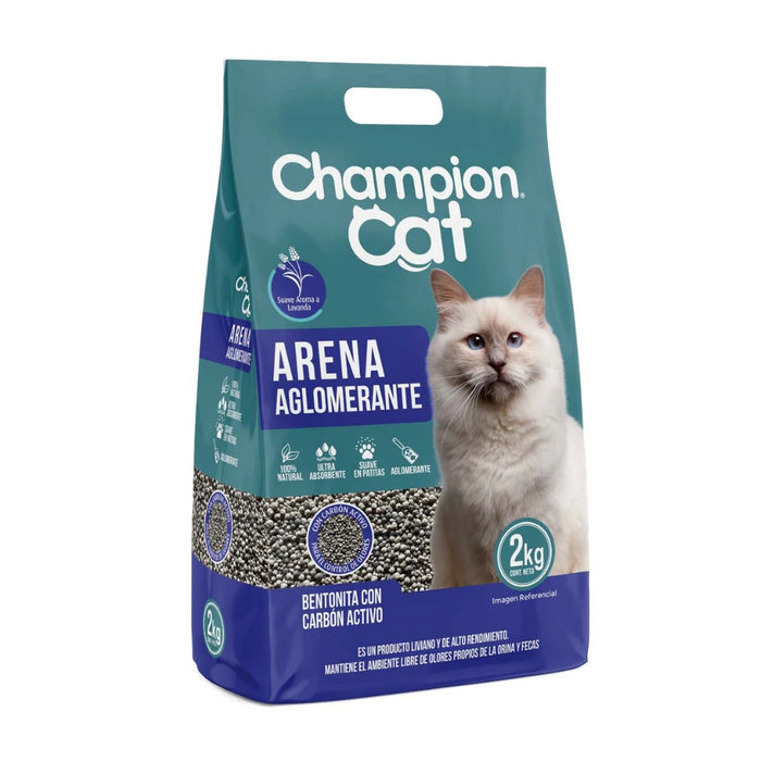 Arena Aglomerante Champion Cat Lavanda