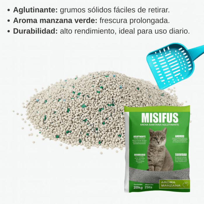 Arena Misifus Aroma Manzana