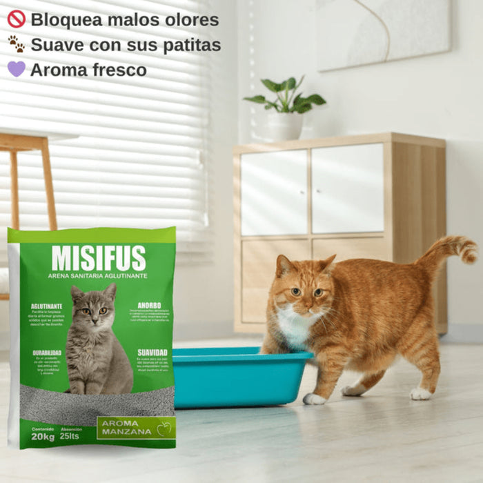 Arena Misifus Aroma Manzana