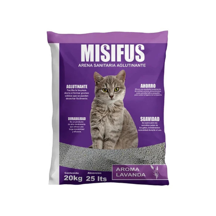 Arena Misifus Aroma Lavanda