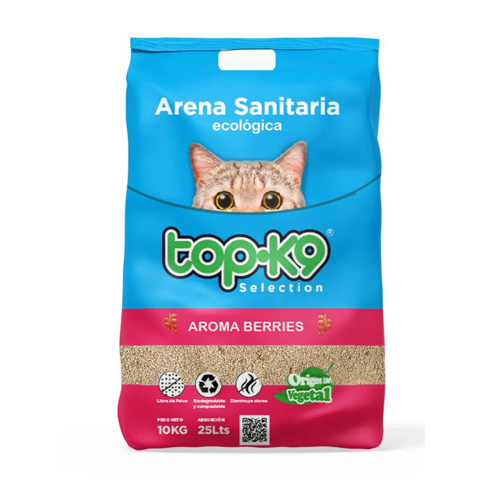 Arena Sanitaria Ecológica Top K9 Aroma Berries