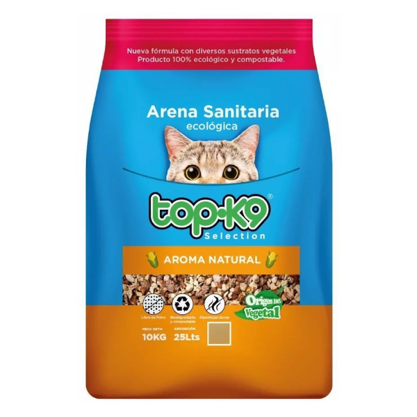 Arena Sanitaria Ecológica Top K9 Aroma Natural