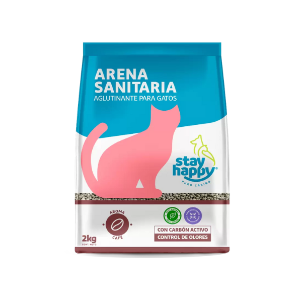 Stay Happy Arena Aglutinante Aroma Café