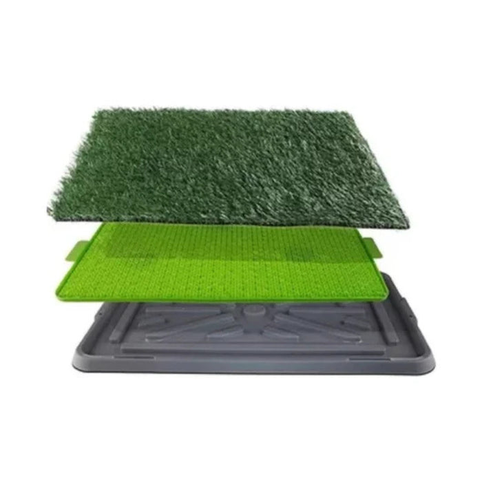 Baño Sanitario Ecológico con Pasto Sintético 68x44cm - Potty Patch