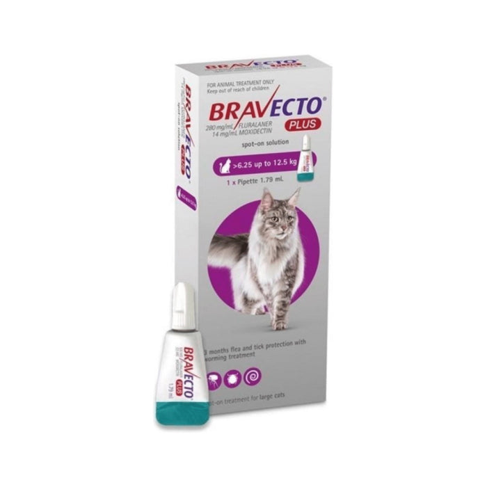 Bravecto 3 Meses Gato entre 6.25 a 12.5 kg