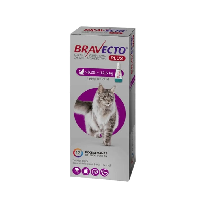 Bravecto 3 Meses Gato entre 6.25 a 12.5 kg