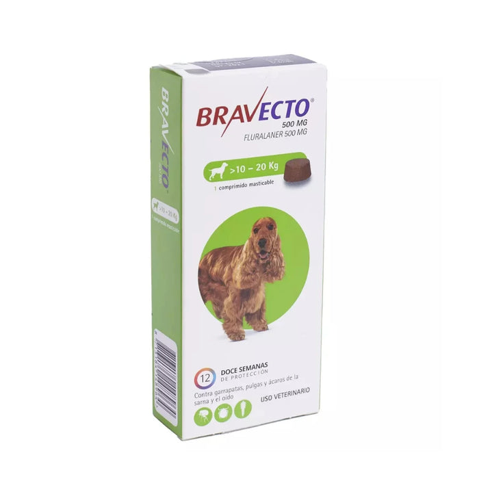 Bravecto 3 Meses Perro 10kg - 20kg