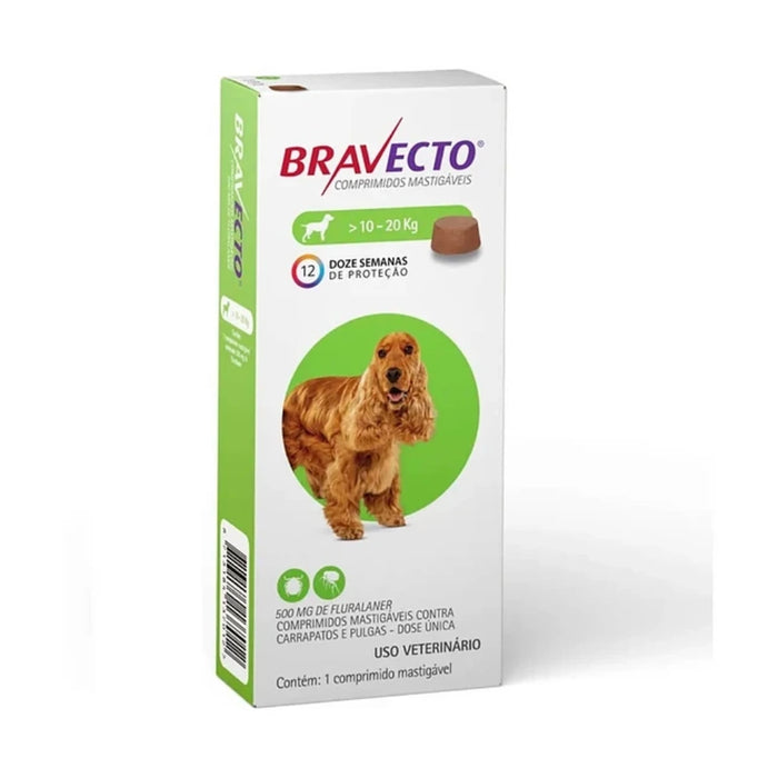 Bravecto 3 Meses Perro 10kg - 20kg