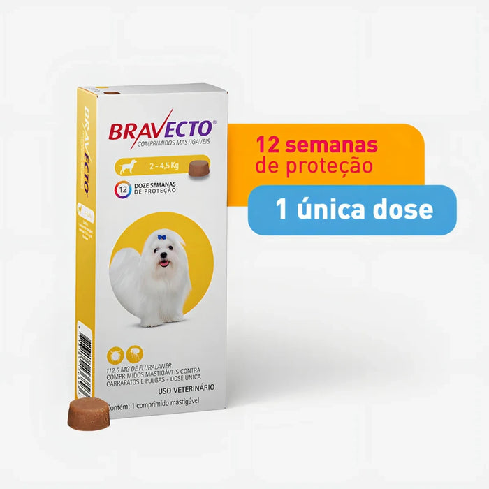 Bravecto 3 Meses Perro 2kg - 4.5kg