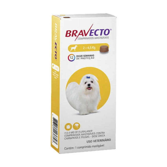 Bravecto 3 Meses Perro 2kg - 4.5kg