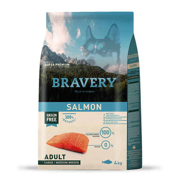 Bravery Salmon Adult Large/Medium Breeds