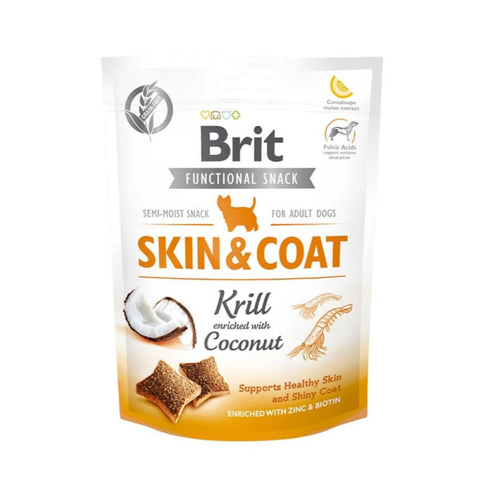 Brit Care Functional Snack Skin & Coat, Kril y Coco para Perros