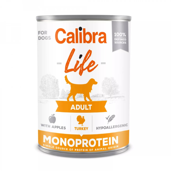 Calibra Dog Life Adult Lata Pavo y Manzanas