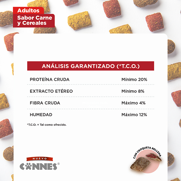 Cannes Adulto Carne y cereales