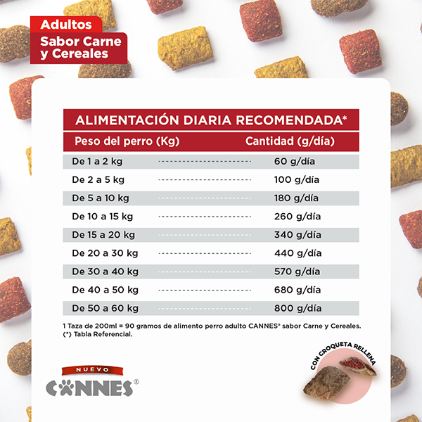 Cannes Adulto Carne y cereales