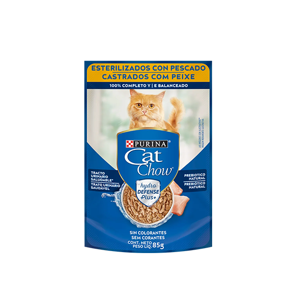 Cat Chow Pescado Alimento húmedo - Gato adulto esterilizado