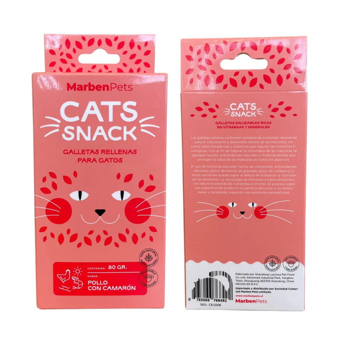 Cats Snack Galletas Sabor Pollo con Camarón