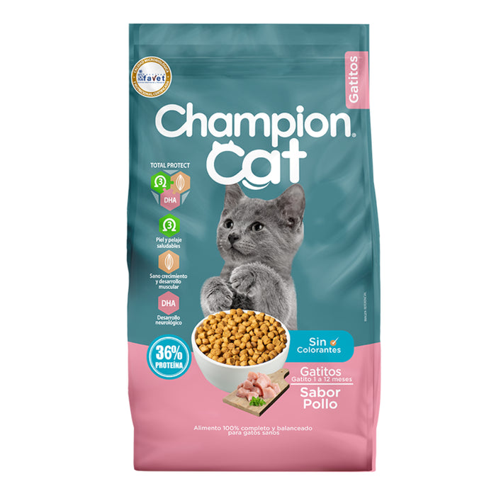 Champion Cat Gatitos, sabor pollo