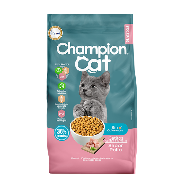 Champion Cat Gatitos, sabor pollo