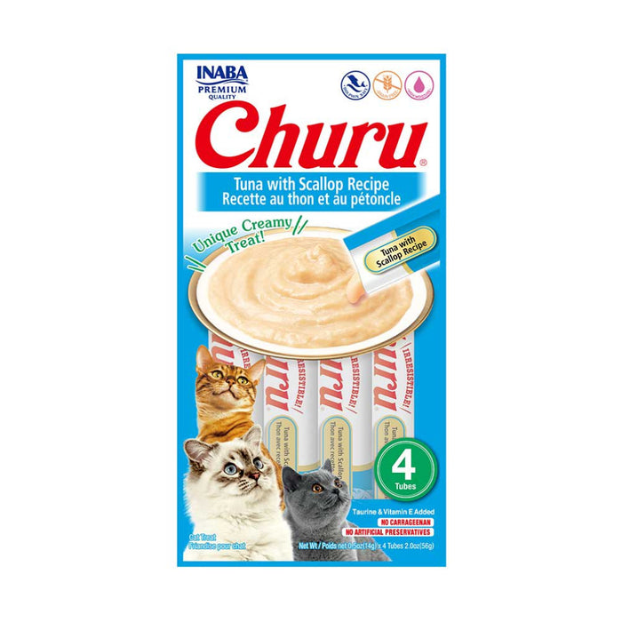 Churu para gato, sabor atún con ostiones