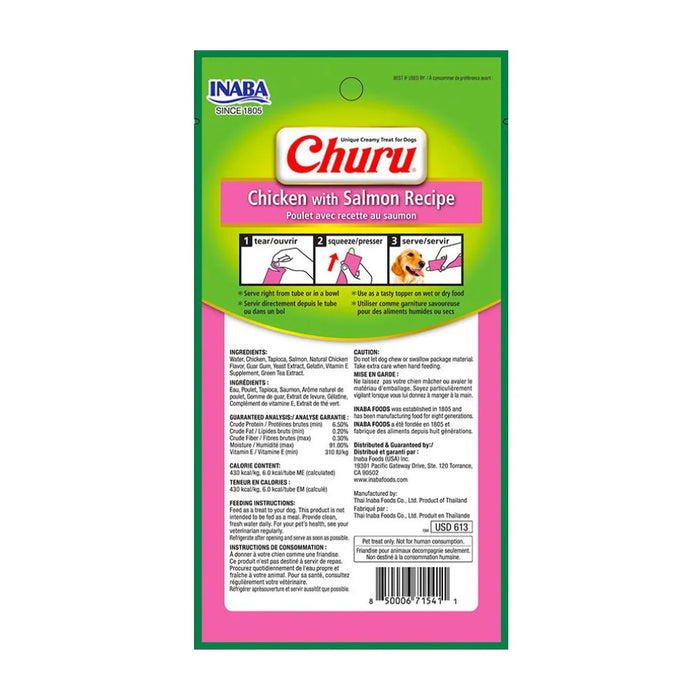 Churu para Perro, sabor Pollo y Salmón