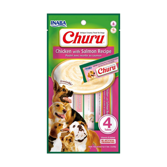 Churu para Perro, sabor Pollo y Salmón