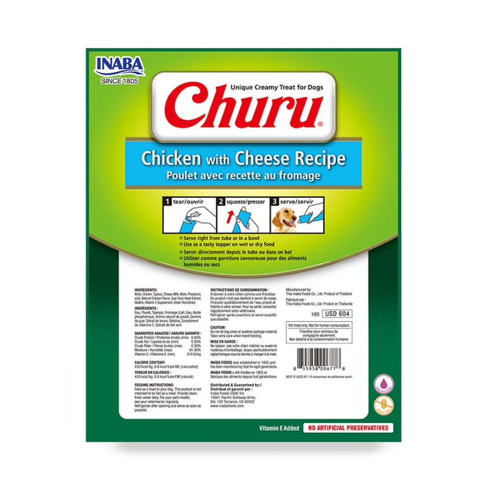 Churu para Perro, sabor Pollo con Queso 8 unidades