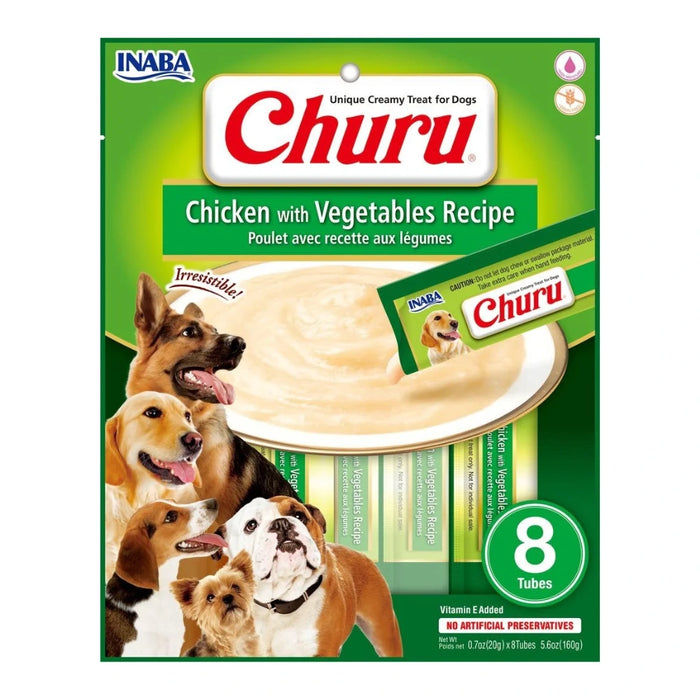 Churu para Perro, sabor Pollo con Vegetales 8 Unidades