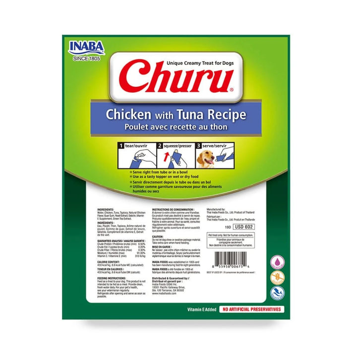 Churu para Perro, sabor Pollo y Atún 8 Unidades