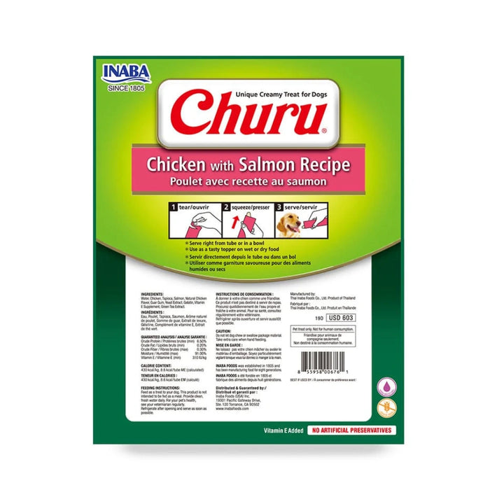 Churu para Perro, sabor Pollo y Salmón 8 Unidades