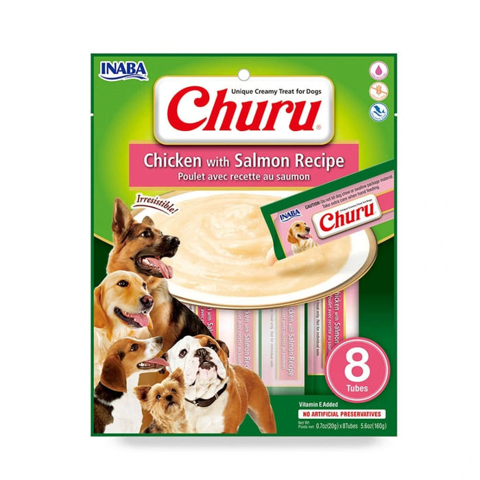 Churu para Perro, sabor Pollo y Salmón 8 Unidades