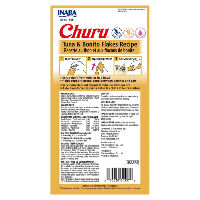 Churu para gato, sabor Atún con Bonito Ahumado