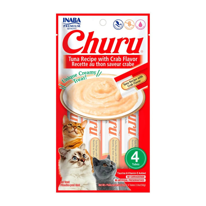 Churu para gato, sabor Atún con Cangrejo