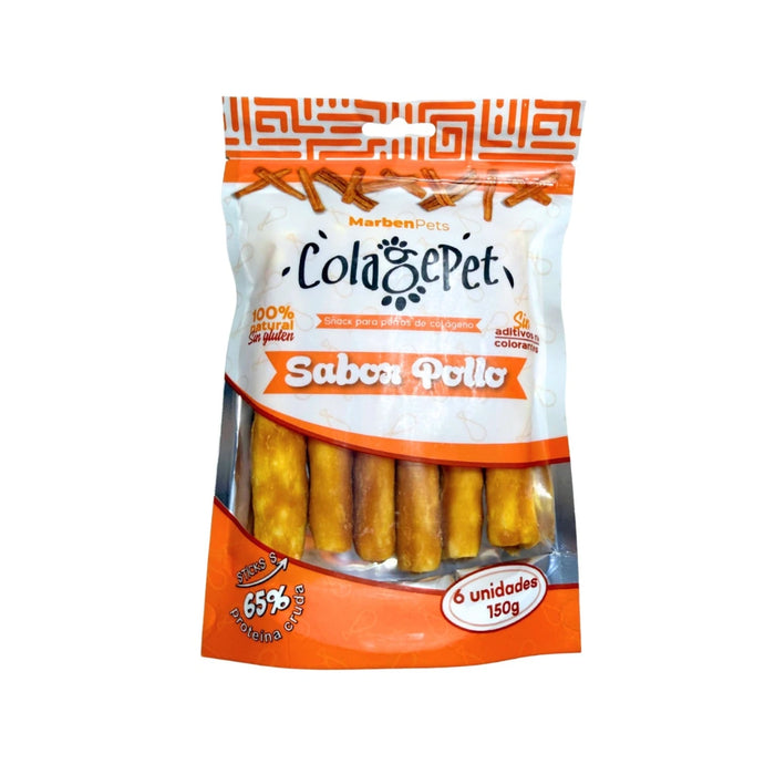 Colagepet Palitos de Colágeno Sabor Pollo S 6 unidades