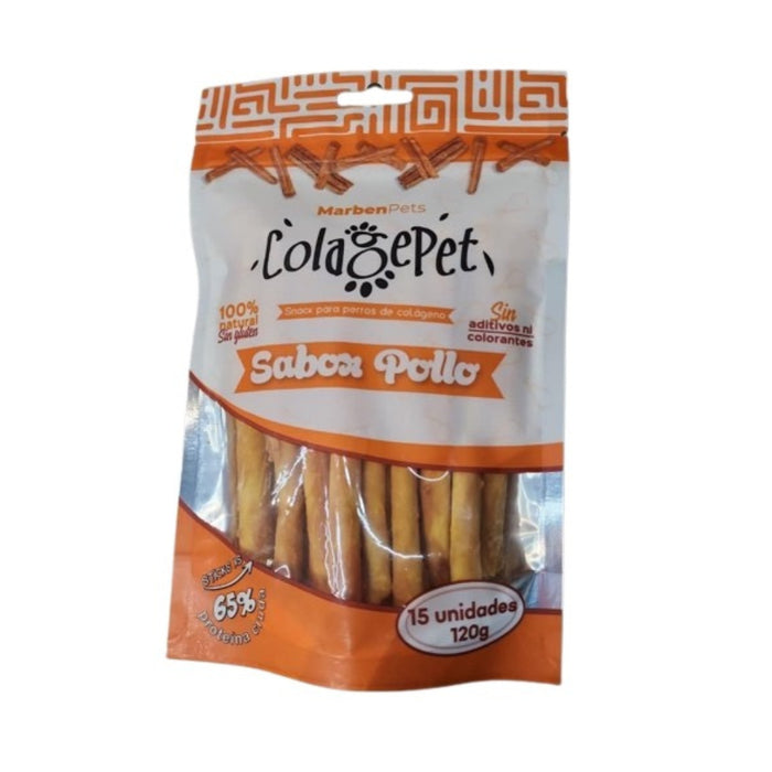 Colagepet Palitos de Colágeno Sabor Pollo XS 15 unidades