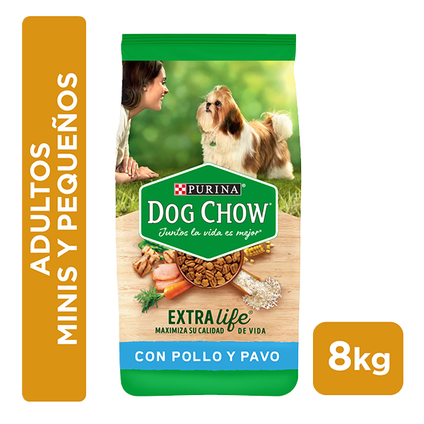 Dog Chow Pollo y pavo para perros adultos Minis y Pequeños