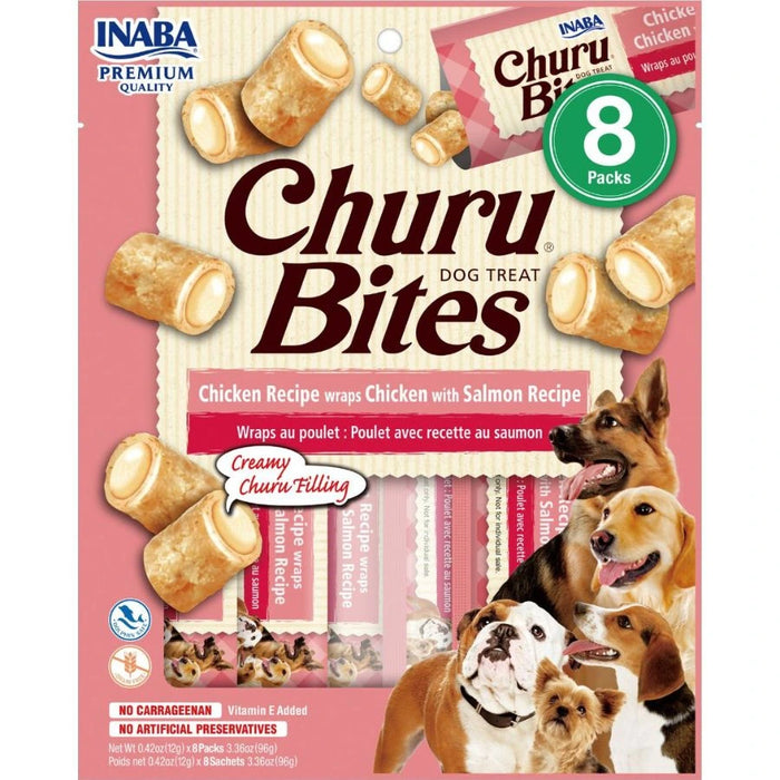 Churu Bites de Pollo con Salmón 8 Tubos