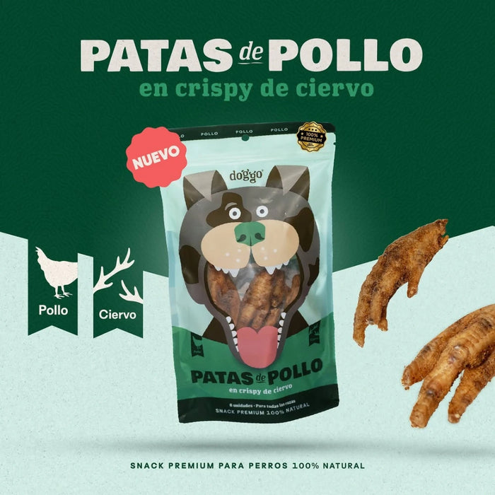 Doggo Patas de Pollo en Crispy de Ciervo