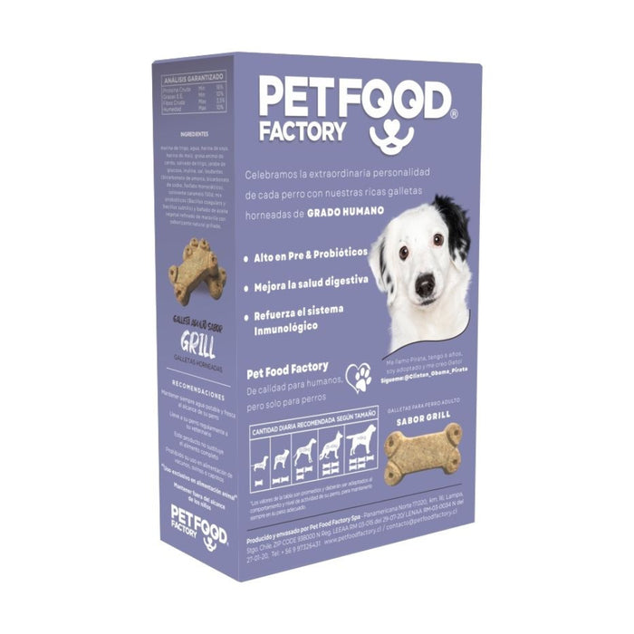 Galletas horneadas para Perros Sabor Grill Pet Food Factory